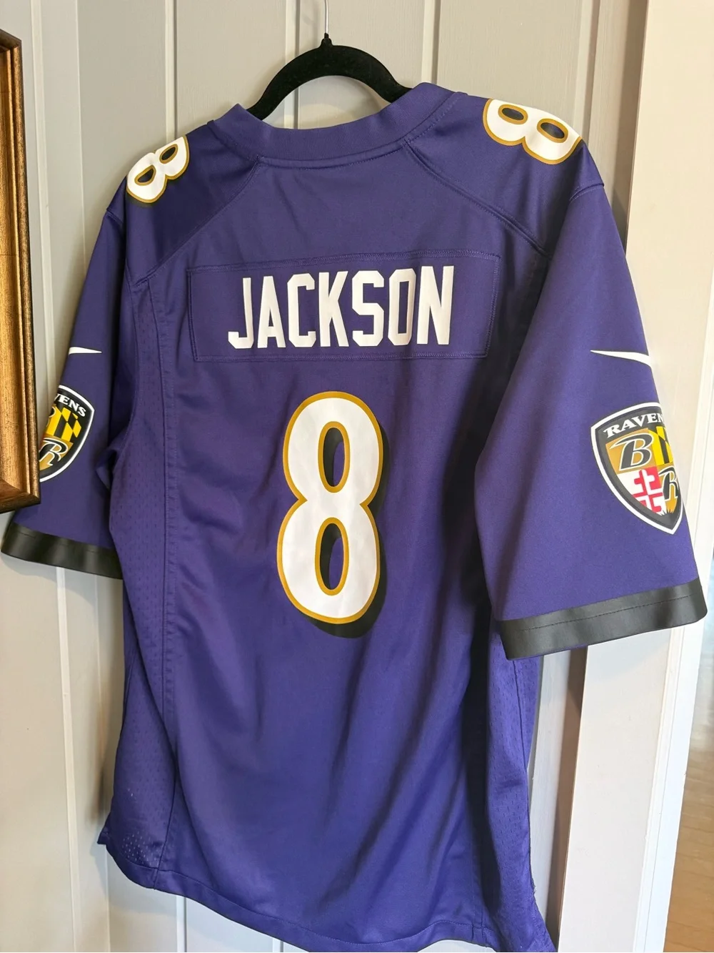 Nike Baltimore Ravens Purple #8 Football Jersey